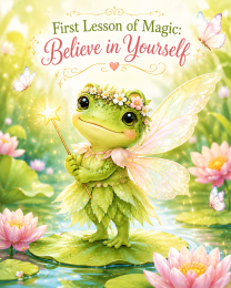 Frog Fairy - Believe in Yourself - Animal Fairies - Children's Fantasy Artwork