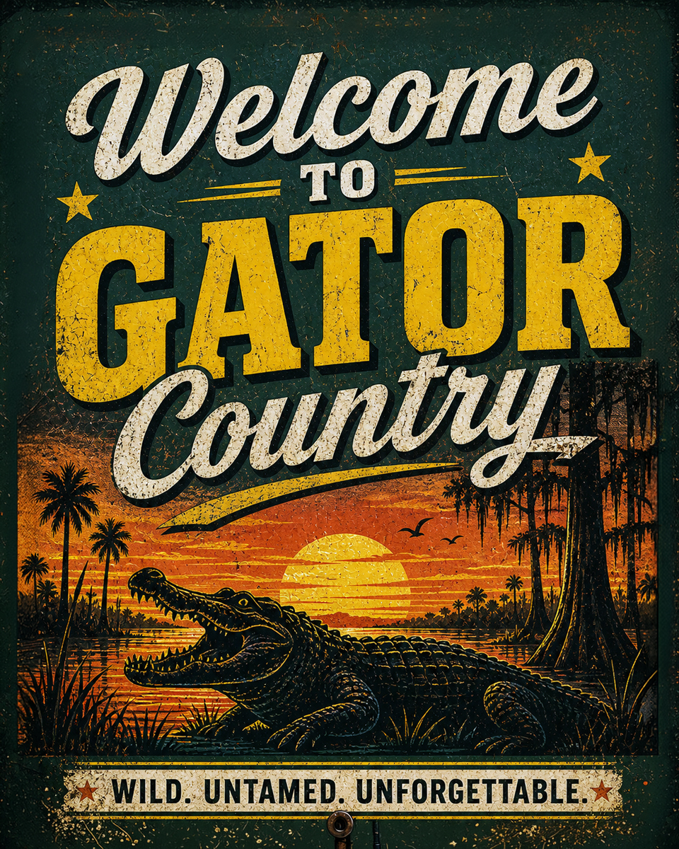 Gator Country - Everglades National Park Art Print