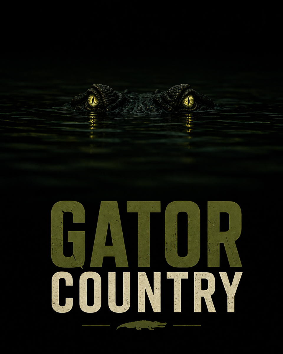 Gator Country - Gator Eyes - Everglades National Park Art Print
