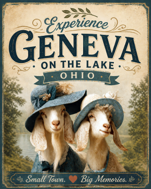 Geneva on the Lake Ohio - Goat Sisters Agri-Tourism Art Print
