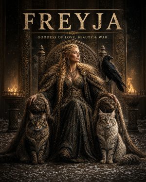 Goddess of Love Beauty and War - Freyja the Norse Goddess Art Print
