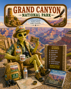 Grand Canyon National Park Souvenir Art Print