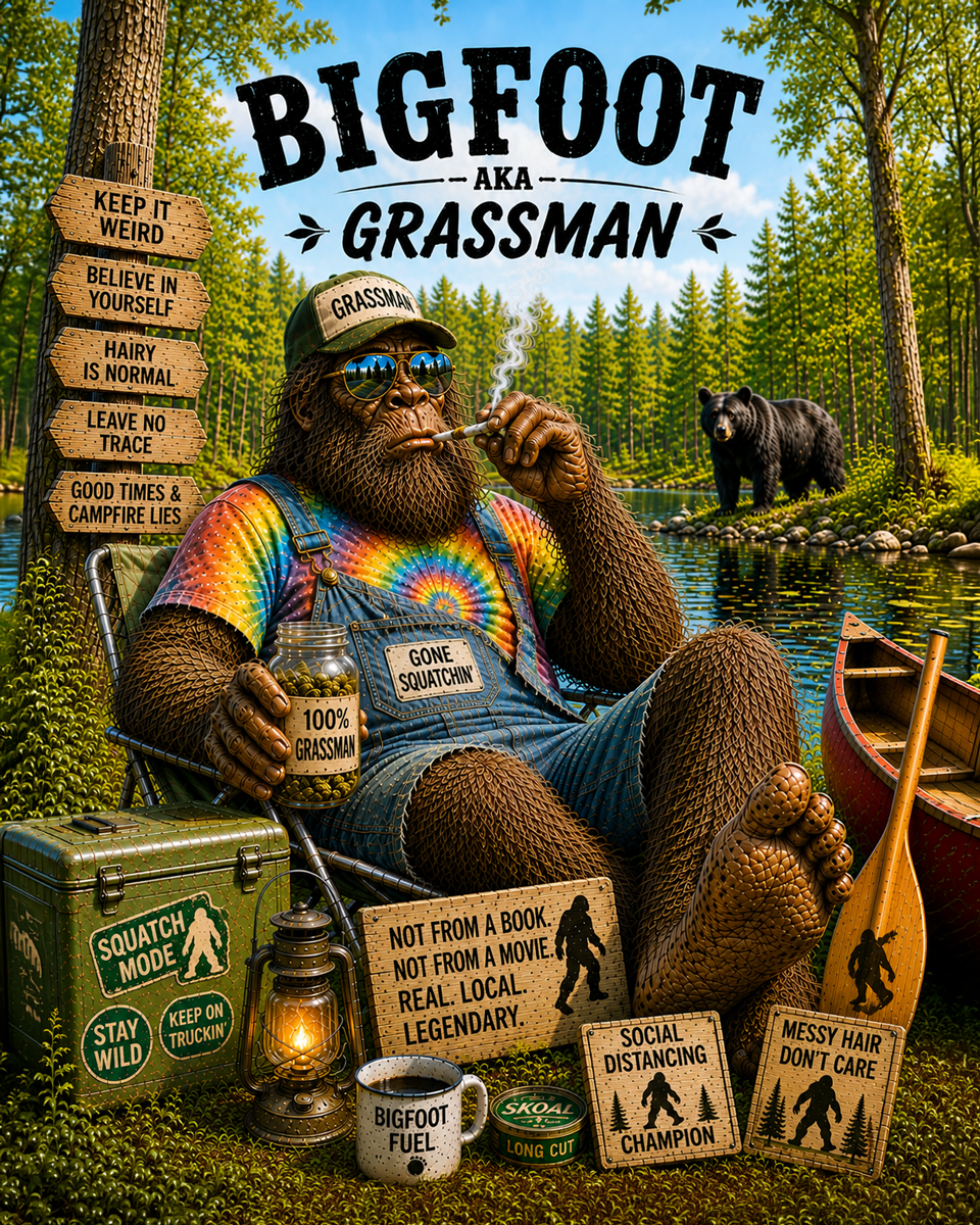 Grassman - Bigfoot Wall Art