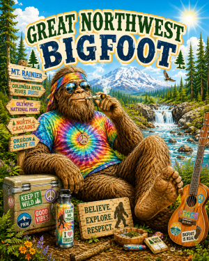 Great Northwest - Bigfoot Wall Art