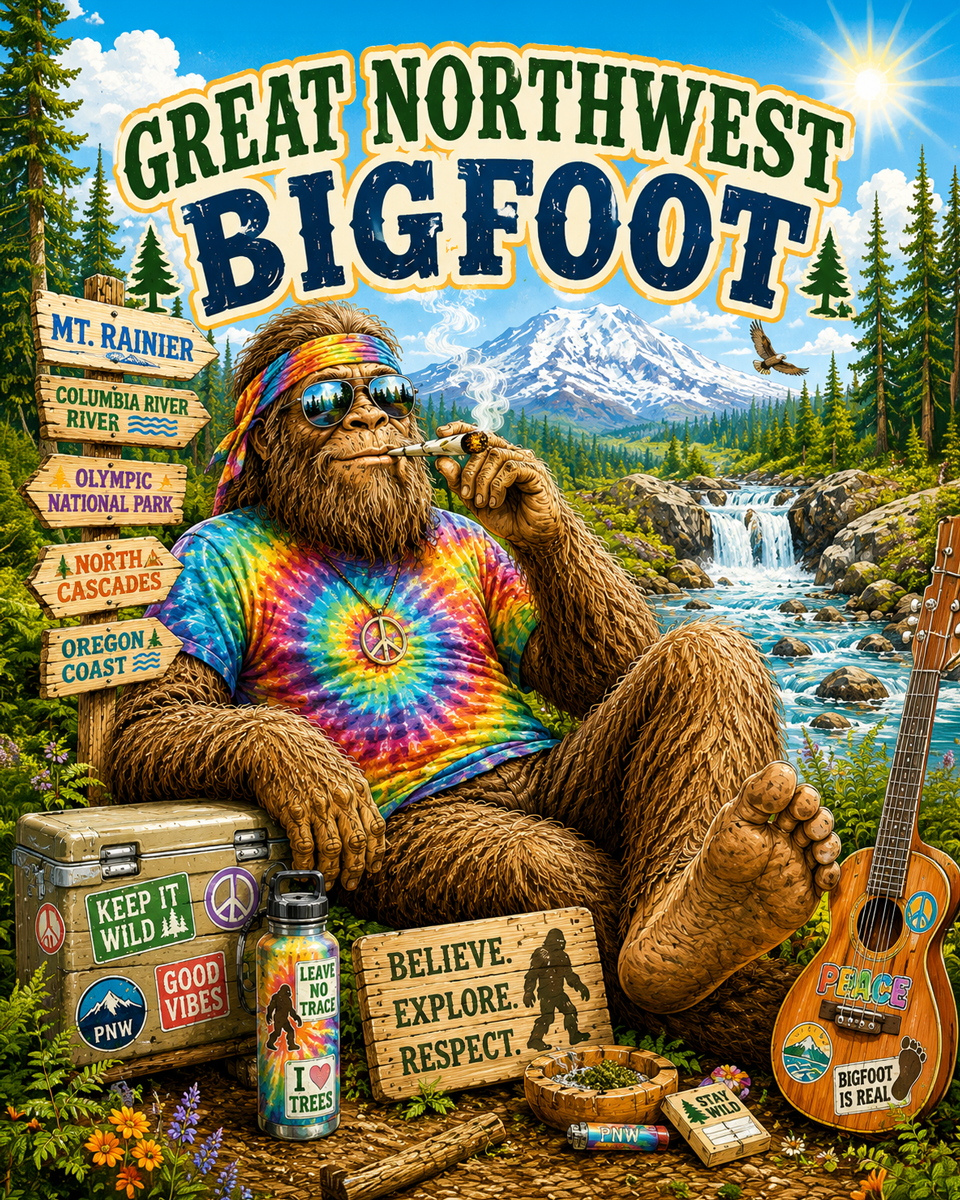 Great Northwest - Bigfoot Wall Art