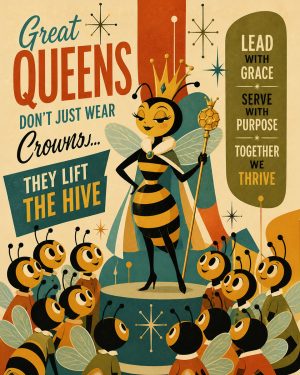 Great Queen Bees - Honeybee Art Print