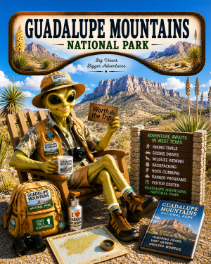 Guadalupe Mountains National Park Souvenir Art Print