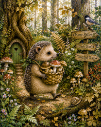 Happy Hedgehog - Cottagecore Home Decor