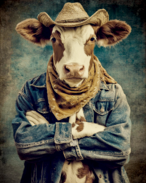 Harry from Hermann - Cow Art Print