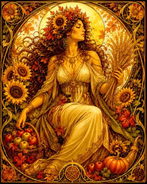 Harvest Goddess - Wiccan and Pagan Artwork