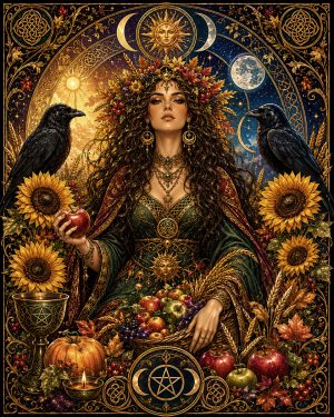Harvest Witch - Wiccan and Pagan Artwork