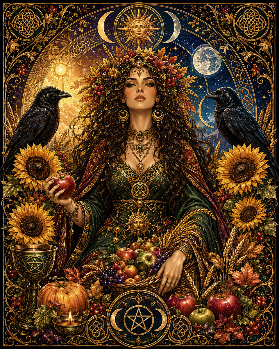 Harvest Witch - Wiccan and Pagan Artwork