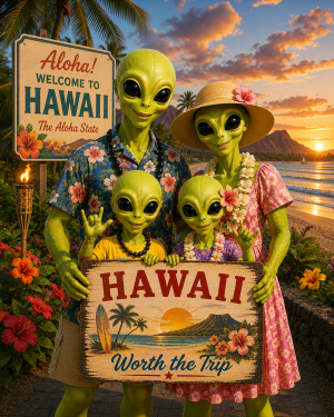 Hawaii - Alien Family - Worth the Trip