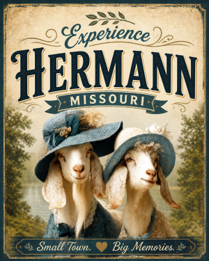 Hermann Missouri - Goat Sisters Agri-Tourism Art Print