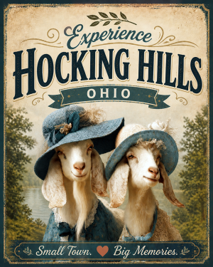 Hocking Hills Ohio - Goat Sisters Agri-Tourism Art Print