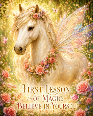 Horse Fairy - Believe in Yourself - Animal Fairies - Children's Fantasy Artwork