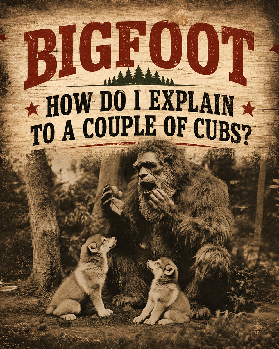 How Do I Explain - Bigfoot Wall Art