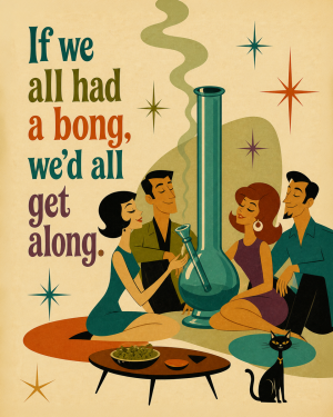 If We All Had a Bong - Marijuana Poster