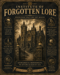 Institute of Forgotten Lore - Dark Academia Art Print