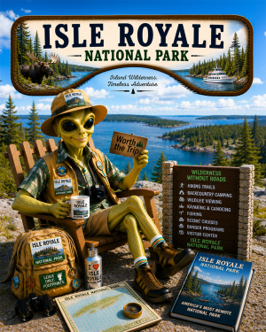 Isle Royale National Park Souvenir Art Print