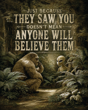 Just Because - Bigfoot Wall Art