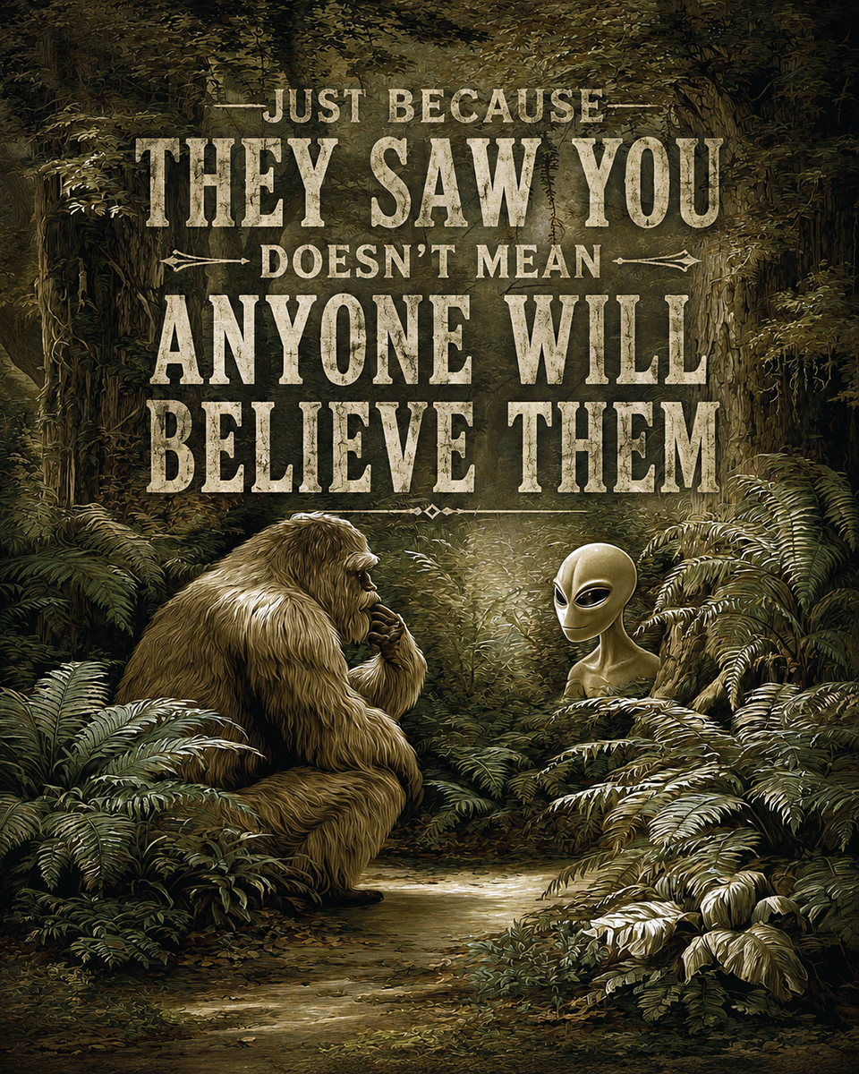 Just Because - Bigfoot Wall Art