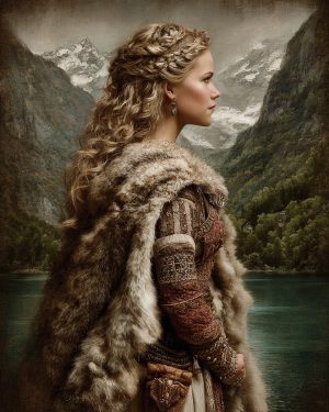 Lady by the Lake - Freyja the Norse Goddess Art Print