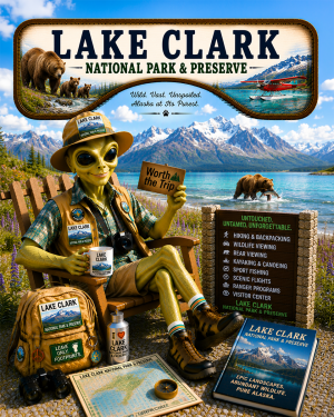 Lake Clark National Park Souvenir Art Print