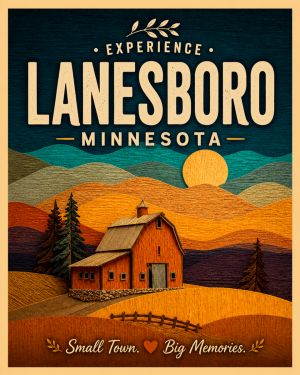 Lanesboro Minnesota - Red Barn Agri-Tourism Art Print