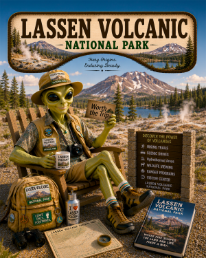 Lassen Volcanic National Park Souvenir Art Print