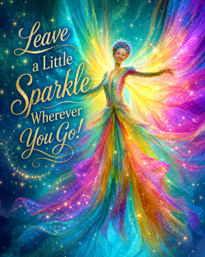 Leave a Little Sparkle Wherever You Go - Fairy Art Print