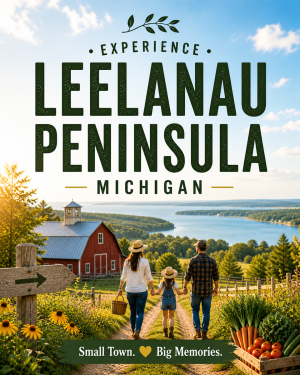 Leelanau Peninsula Michigan - Agri-Tourism Art Print