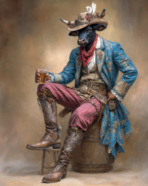 Leroy from Down Under - Cow Art Print