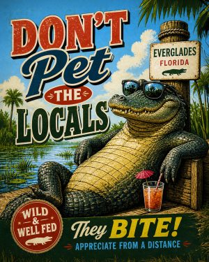 Locals Bite - Everglades National Park Art Print