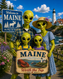 Maine - Alien Family - Worth the Trip