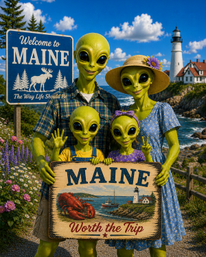 Maine - Alien Family - Worth the Trip