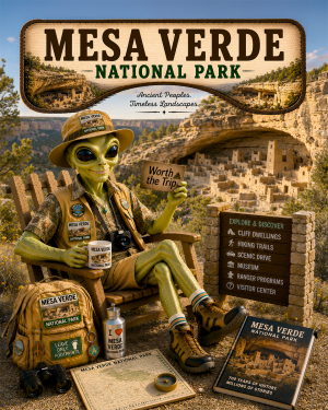 Mesa Verde National Park Souvenir Art Print