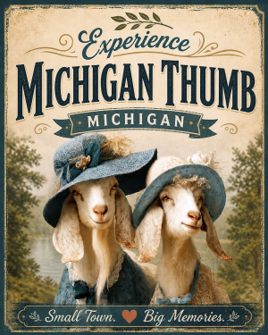 Michigan Thumb Michigan - Goat Sisters Agri-Tourism Art Print