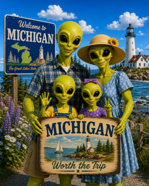 Michigan - Alien Family - Worth the Trip
