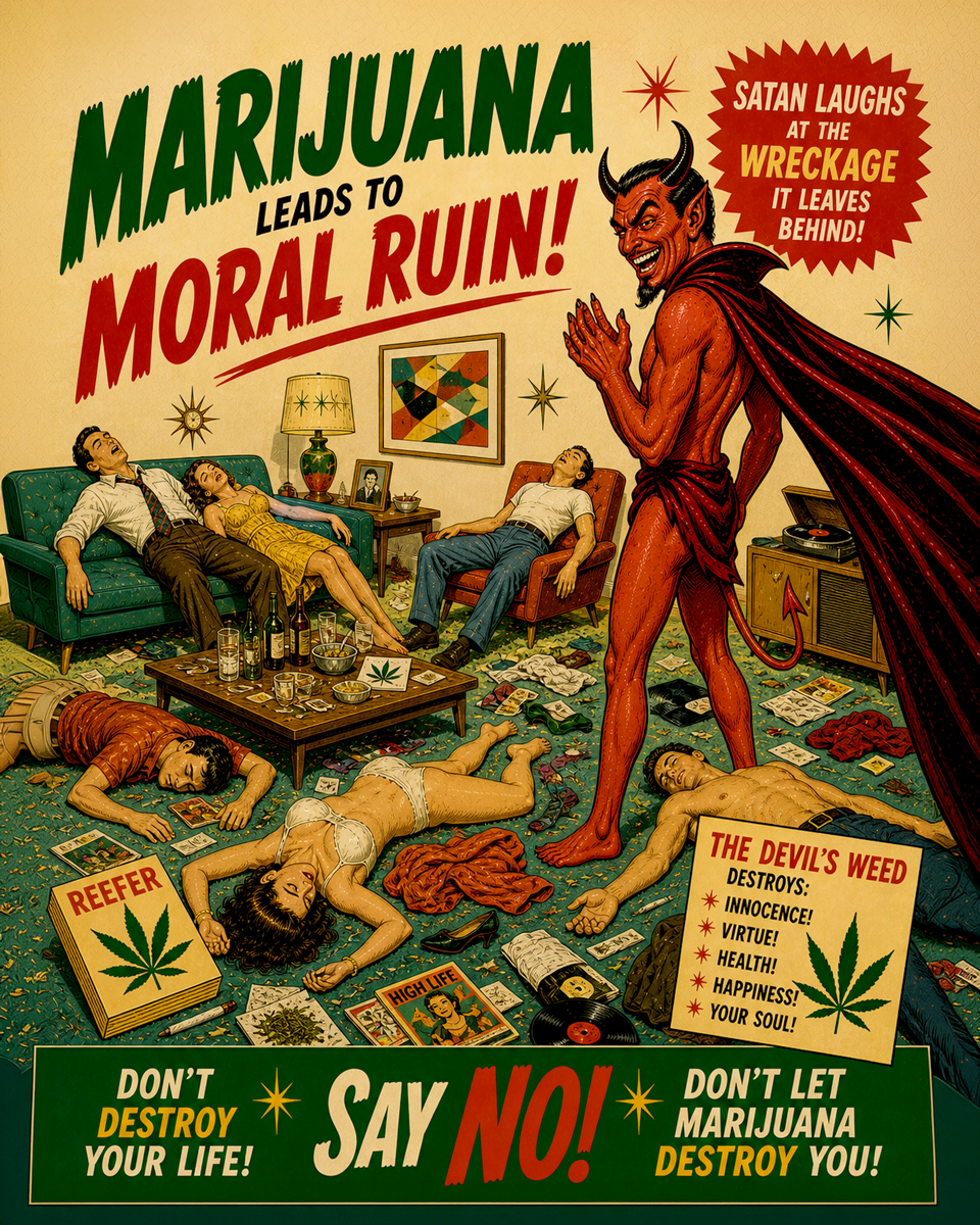 Moral Ruin - Marijuana Poster