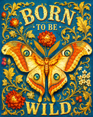 Moth - Born to Be Wild - Wildlife Art Print