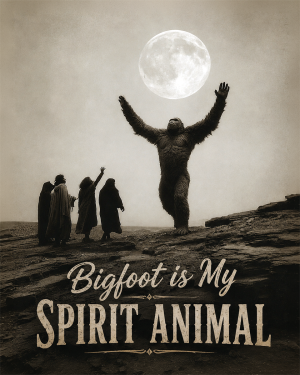My Spirit Animal - Bigfoot Wall Art