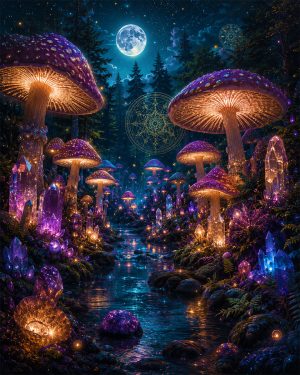 Mystical Mushrooms - Metaphysical Art Prints & Spiritual Wall Decor