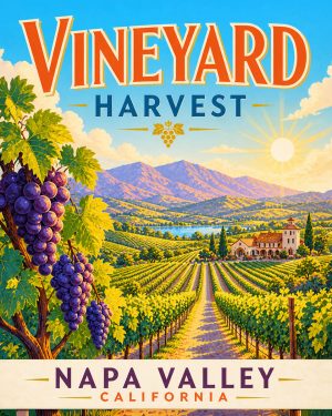 Napa Valley  - Agri-Tourism Art Print