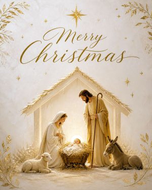 Nativity Scene - Christmas Art Prints