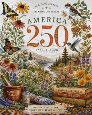 Naturalist Style America - USA 250th Anniversary Art Print