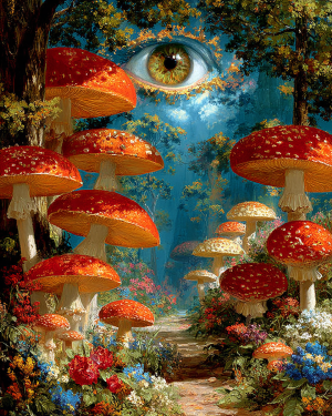 Natures Watching - Mushroom Home Decor