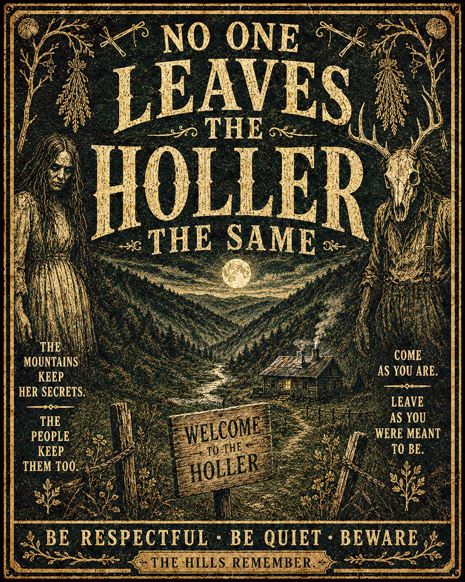 No ONe Leaves the Holler the Same - Folk Horror - Appalachian Gothic Art Print