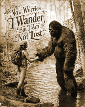 No Worries - Bigfoot Wall Art