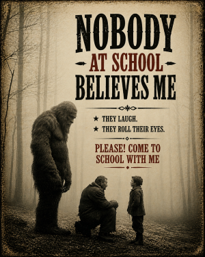 Nobody at School - Bigfoot Wall Art